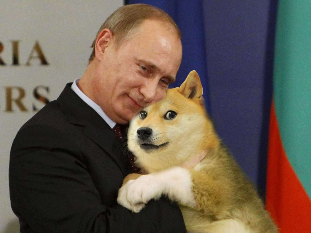 秋田犬とプーチン大統領